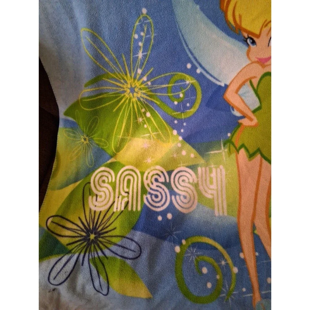 Tinkerbell Throw Blanket, Extra Large 56x52 Inch